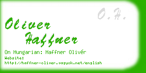 oliver haffner business card